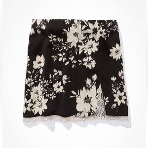 AE Floral Black and White Skirt